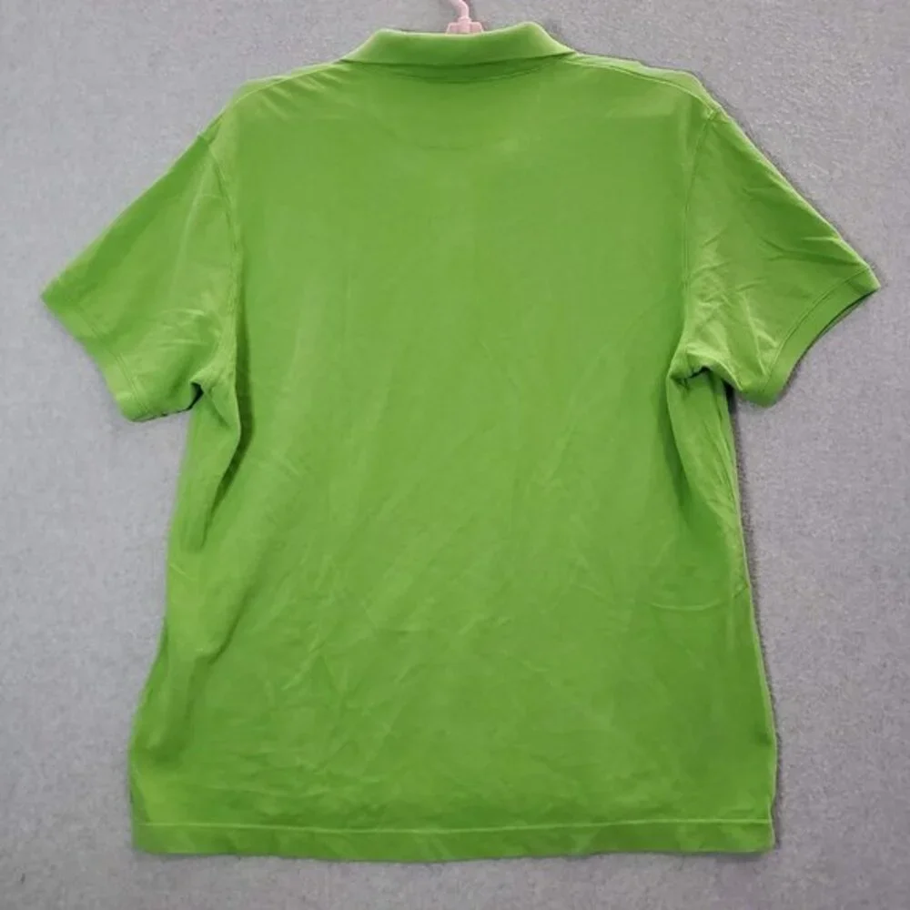 True Religion Men Polo Shirt 3XL Green‎ Logo California Style Sportswear